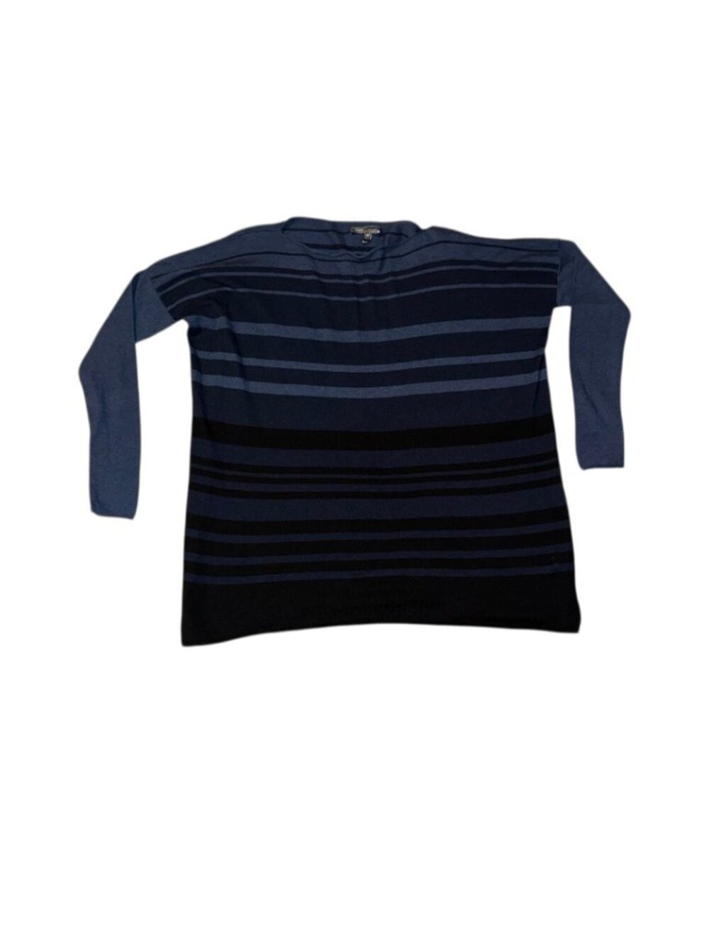 Vince XS 5F Bergdorf Goodman Blue Stripe Merino Wool, Rayon, Nylon